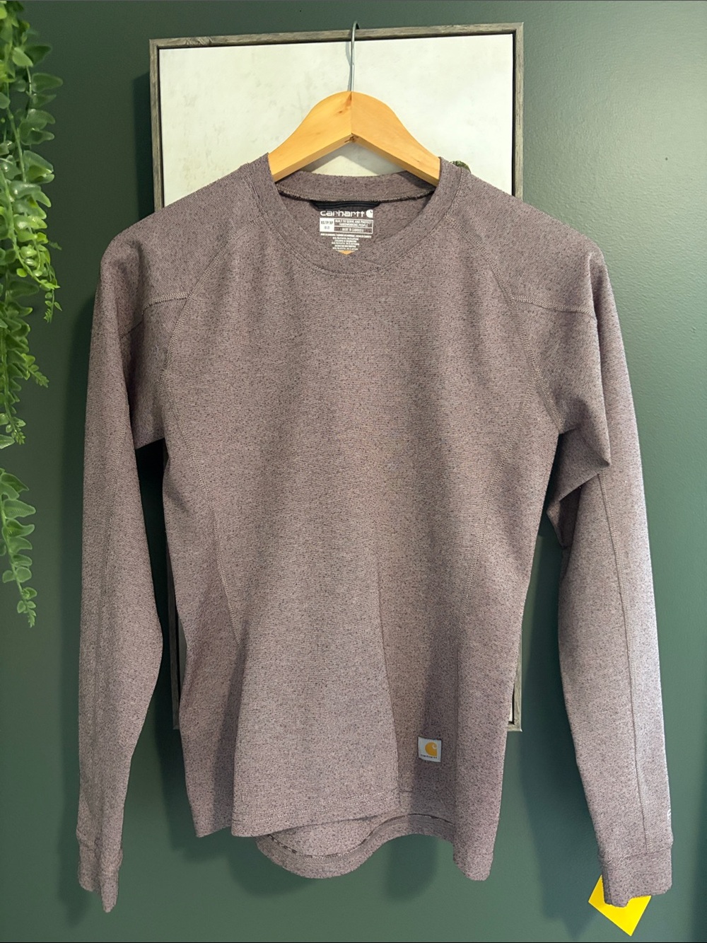 Carhartt Womens Heather Mauve Crewneck Pullover